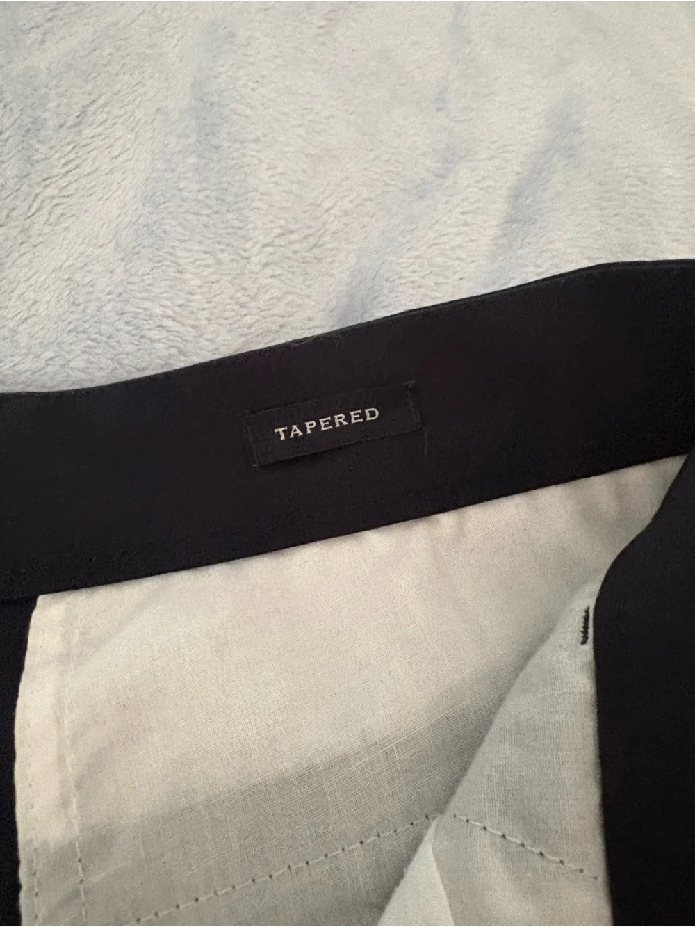 J. Crew Navy Straight-Leg Trousers